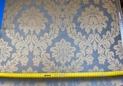 Scalamandre Old World Weavers Lucretia Damask Bluestone  Blue Heavy Renaissance Damask MSRP USD 300/Y