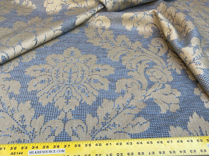 Scalamandre Old World Weavers Lucretia Damask Bluestone  Blue Heavy Renaissance Damask MSRP USD 300/Y