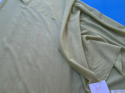 Scalamandre Kilkenny Sheer Sea Green Wool With Diamond Dots Silky Art  from UK MSRP USD 224/yard