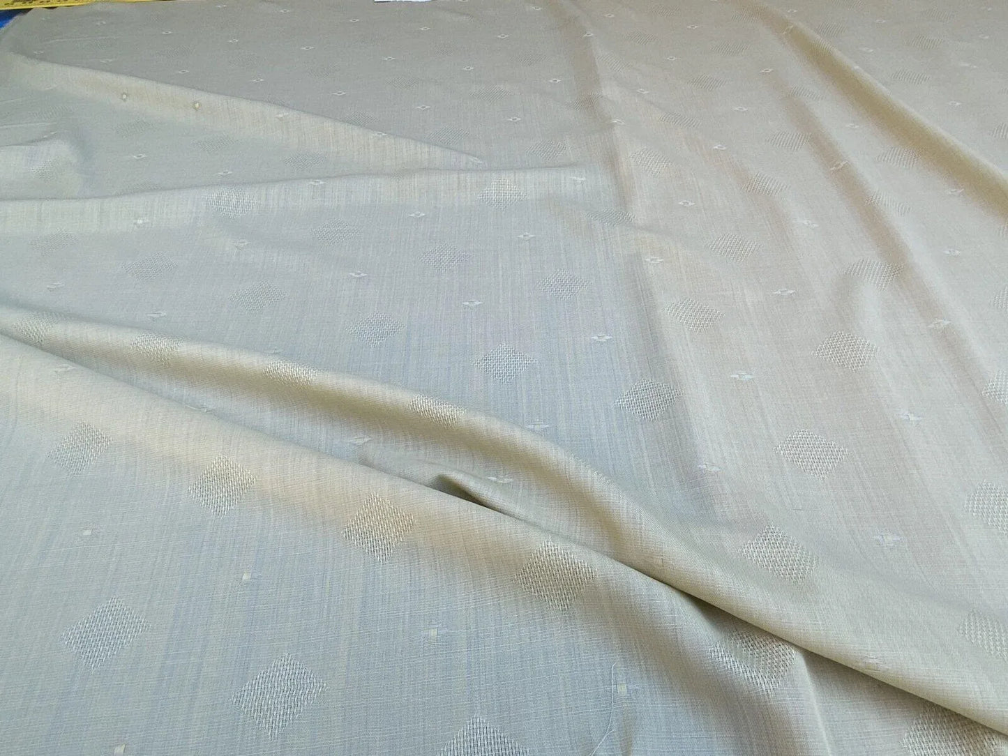 Scalamandre Kilkenny Sheer Sea Green Wool With Diamond Dots Silky Art  from UK MSRP USD 224/yard