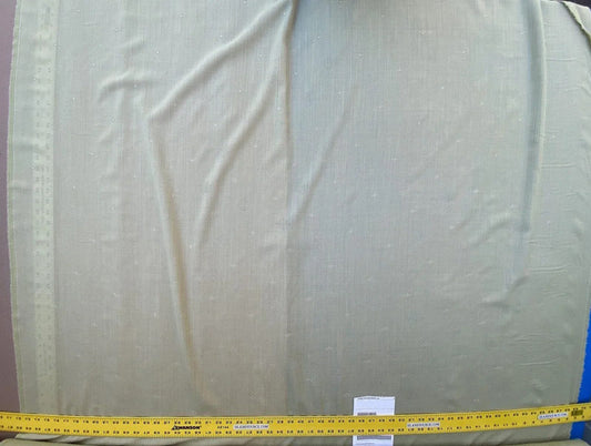 Scalamandre Kilkenny Sheer Sea Green Wool With Diamond Dots Silky Art  from UK MSRP USD 224/yard