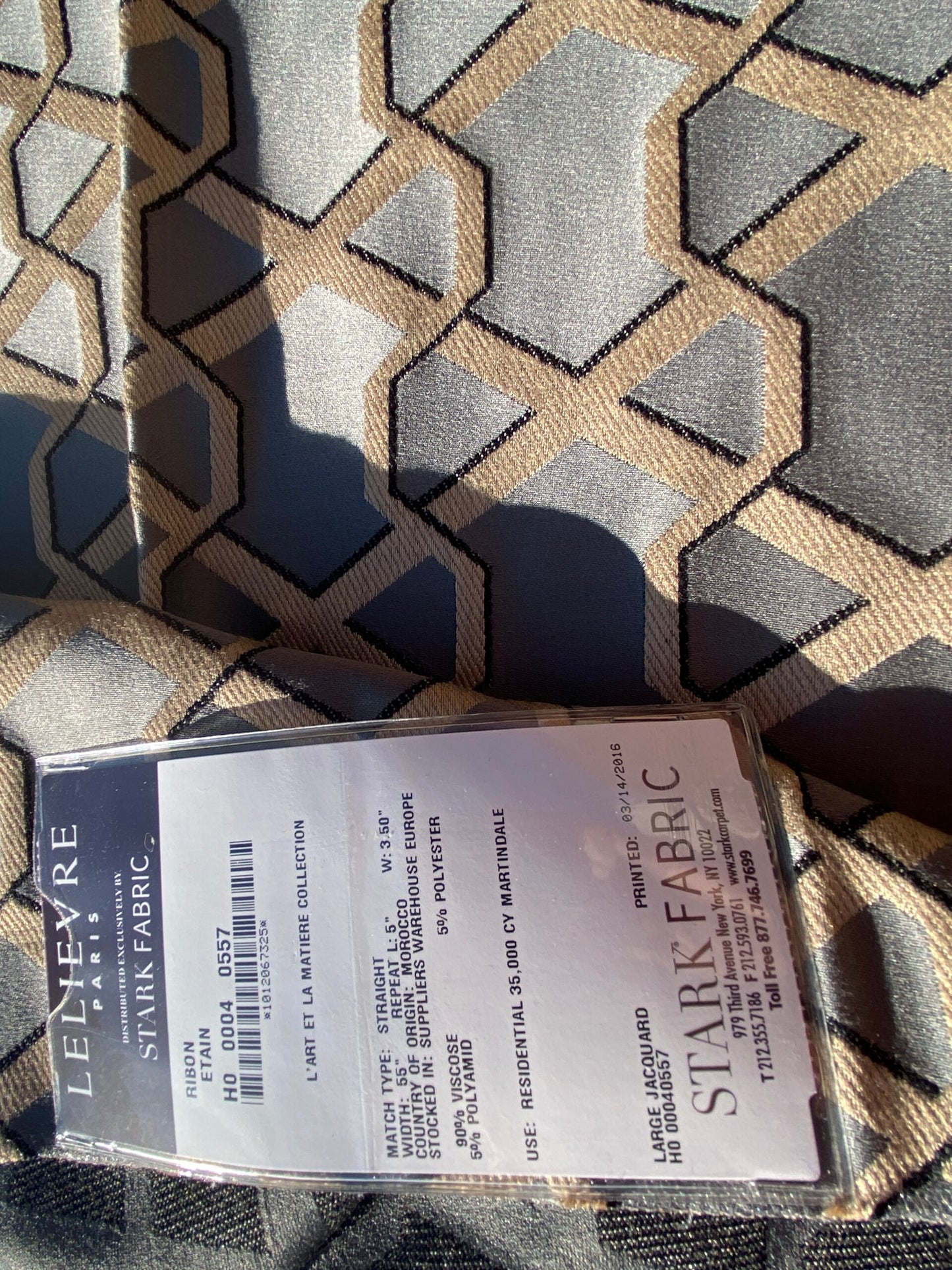 5 Berkbox103 Square Scalamandre Lelievre Ribon Etain Gray Jacquard Diamond Ogee Fretwork Lattice Large Jacquard MSRP USD 300+/y