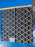 12 Berkbox103 Square Scalamandre Lelievre Ribon Orient Blue Jacquard Diamond Ogee Fretwork Lattice Large Jacquard MSRP USD 300+/y