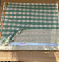 3 BerkBox94 Raoul Textile Line Hand Print Made in US Plaid Check Green White 1.5yd x 52"W MSRP $300+/y