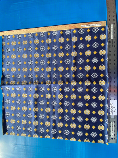 19 Berkbox103 Square Scalamandre Colony Collection Raku Blue Geometric Small Scale