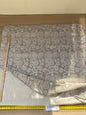 5 BerkBox94 Raoul Textile Line Hand Print Made in US Art Deco Fiddle Head Fern Beige White 1.6yd x 51" wide MSRP $300+/y