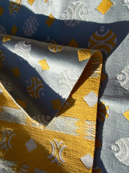 21 Berkbox103 Square Scalamandre Colony Collection Raku Perla Light Gray Geometric Small Scale