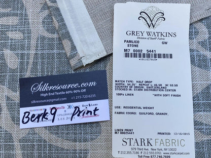 1 Berkbox9 Length Scalamandre Print 27x27 Inches Pamlico