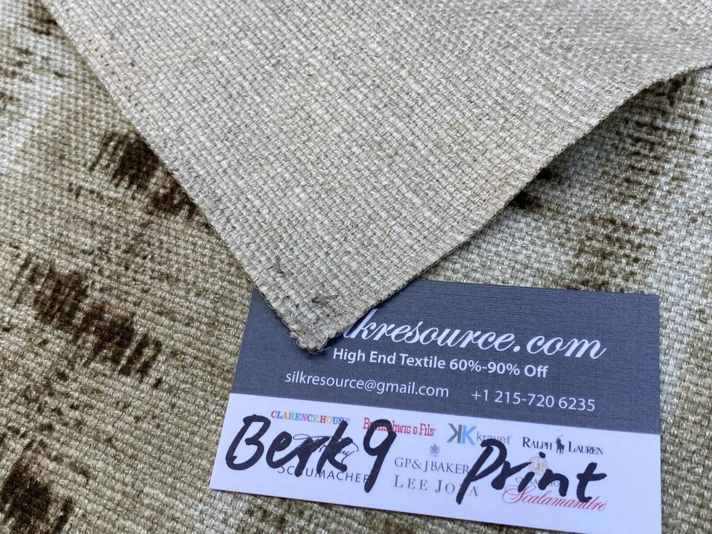 2 Berkbox9 Length Scalamandre Print 27x27 Inches Brown, White And Tan