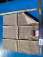 34 Berkbox103 Square Scalamandre Lelievre Paris Vacoa Bronze Brown Diamond Ogee Viscose MSRP USD354/y 26"x 26"