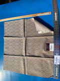 34 Berkbox103 Square Scalamandre Lelievre Paris Vacoa Bronze Brown Diamond Ogee Viscose MSRP USD354/y 26"x 26"