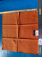 35 Berkbox103 Square Scalamandre Lelievre Paris Vacoa Abricot Orange Diamond Ogee Viscose MSRP USD354/y 23"x 26"