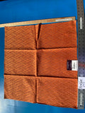 35 Berkbox103 Square Scalamandre Lelievre Paris Vacoa Abricot Orange Diamond Ogee Viscose MSRP USD354/y 23"x 26"