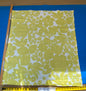 11 BerkBox94 Raoul Textile Line Hand Print Made in US Botanical Floral White Yellow 32" x 30"W MSRP $300+/y