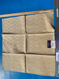 36 Berkbox103 Square Scalamandre Lelievre Paris Vacoa Soleil Yellow Cream Diamond Ogee Viscose MSRP USD354/y 23"x 26"