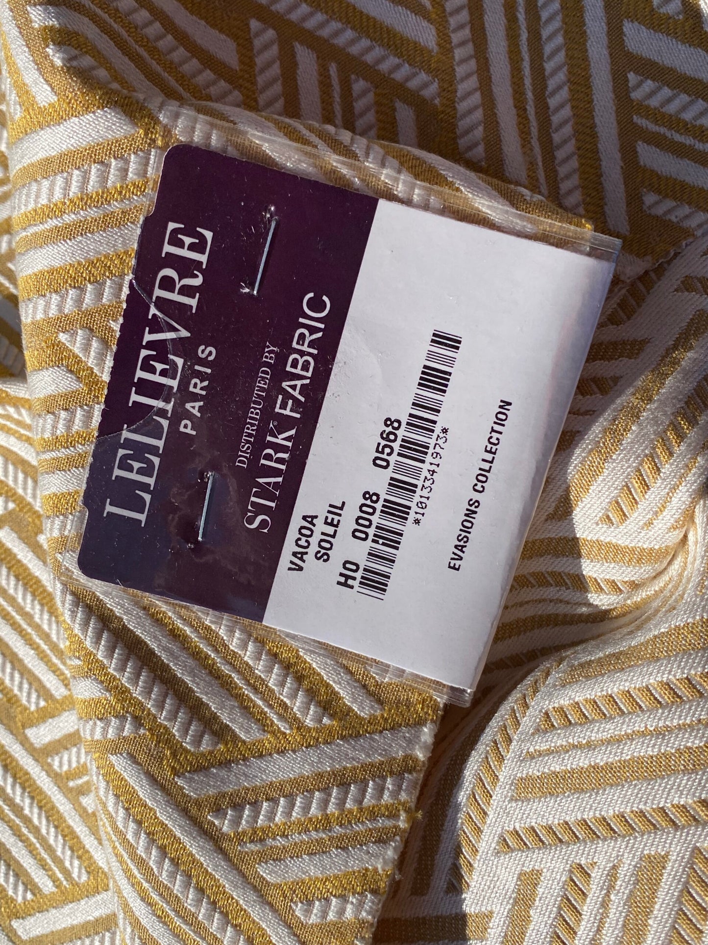 36 Berkbox103 Square Scalamandre Lelievre Paris Vacoa Soleil Yellow Cream Diamond Ogee Viscose MSRP USD354/y 23"x 26"