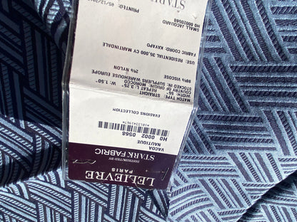 38 Berkbox103 Square Scalamandre Lelievre Paris Vacoa Nautique Blue Diamond Ogee Viscose MSRP USD354/y 23"x 26"