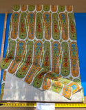 12 BerkBox94 Raoul Textile Line Hand Print Made in US Paisley Green Orange White MSRP $300+/y