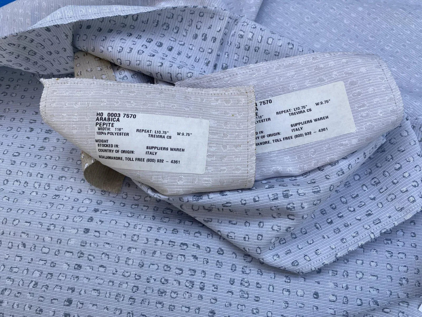 13 Berkbox9 Length Scalamandre Print 35x28 Inches Arabica Glacier