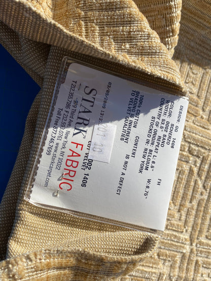 6 Berkbox104 Square Scalamandre Scherzo Sand Beige Geometric Small Scale Texture