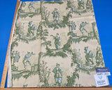 Scalamandre Masque Chinois - Green On Cream