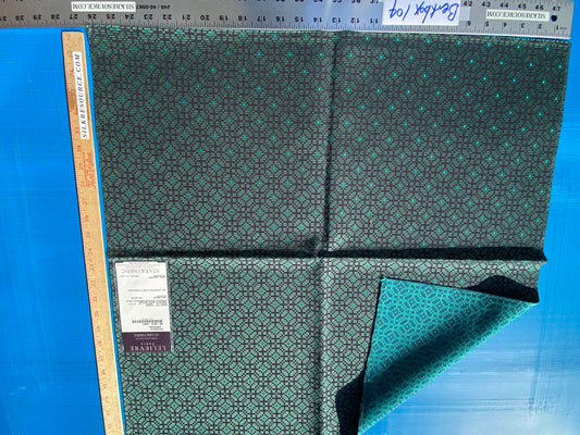 12 Berkbox104 Square Scalamandre Lelievre Paris Palanquin Emeraude Green Small Scale Texture