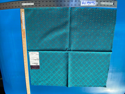 14 Berkbox104 Square Scalamandre Lelievre Paris Palanquin Curacao Blue Small Scale Texture