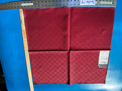 17 Berkbox104 Square Scalamandre Lelievre Paris Palanquin Grenat Red Small Scale Texture