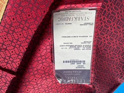 17 Berkbox104 Square Scalamandre Lelievre Paris Palanquin Grenat Red Small Scale Texture