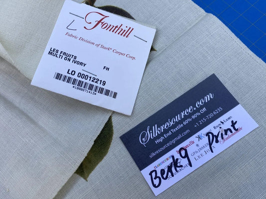 18l Berkbox9 Length Scalamandre Print 34"L x 27" W Les Fruits Multi On Ivory