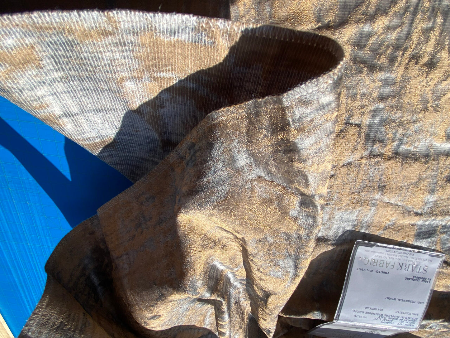 26 Berkbox104 Square Scalamandre Old World Weavers Trilusa Cognac Brown Gray Abstract Jacquard