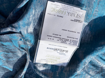 27 Berkbox104 Square Scalamandre Old World Weavers Trilusa Turquoise Blue Abstract Jacquard