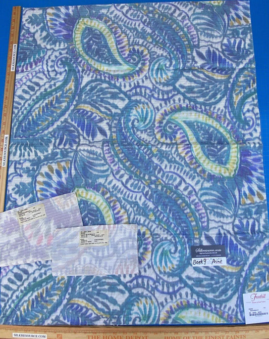 Scalamandre Indra Cotton - Aqua/Multi