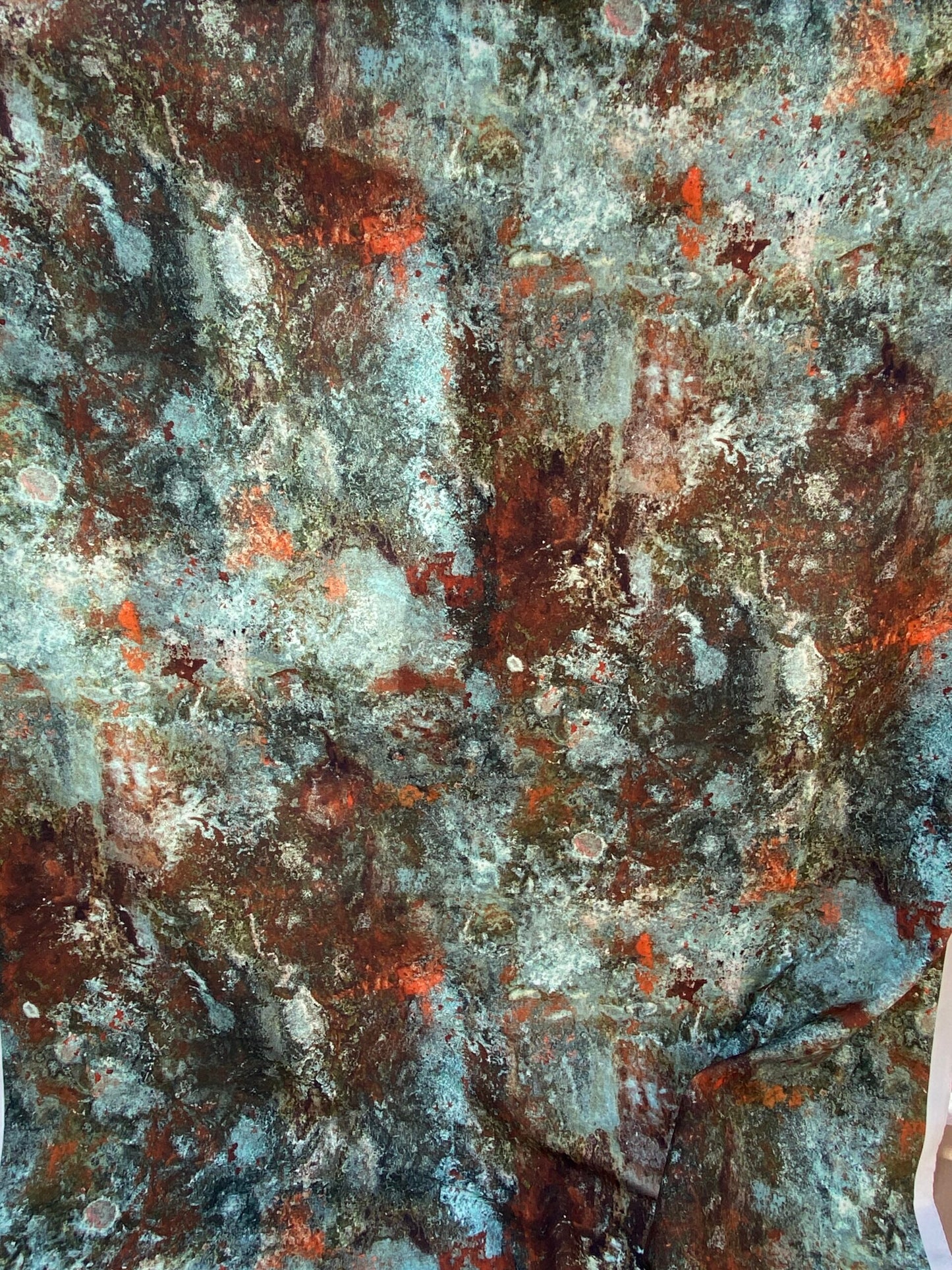 2yard+ Printed Fabrics by Jean Paul Gaultier Lelievre Oxydation Jade Cotton Abstract Starry Sky Mineral Green MSRP USD 500+/yard