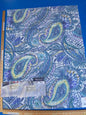 Scalamandre Indra Aztek Mayan Cotton - Aqua/Multi