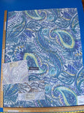 Scalamandre Indra Aztek Mayan Cotton - Aqua/Multi