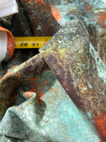 2yard+ Printed Fabrics by Jean Paul Gaultier Lelievre Oxydation Jade Cotton Abstract Starry Sky Mineral Green MSRP USD 500+/yard