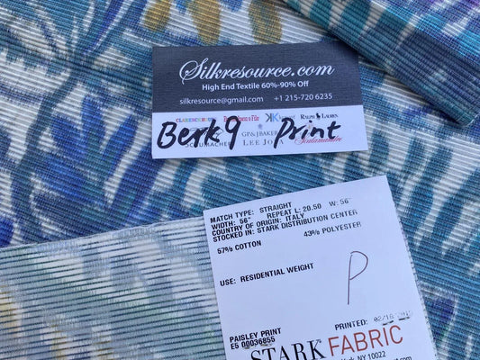 20p Berkbox9 Length Scalamandre Print 1 Yard x 26" Indra Aqua/multi Aztek Mayan Print Cotton MSRP USD 202/Y Heavy