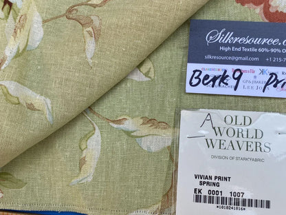 21a Berkbox9 Length Scalamandre Print 27x27 Inches Vivian Print Spring