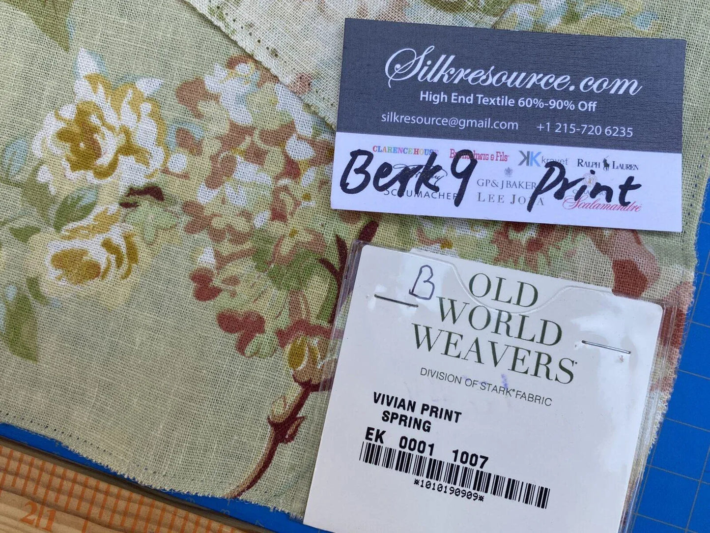 21b Berkbox9 Length Scalamandre Print 18x27 Inches Vivian Print Spring