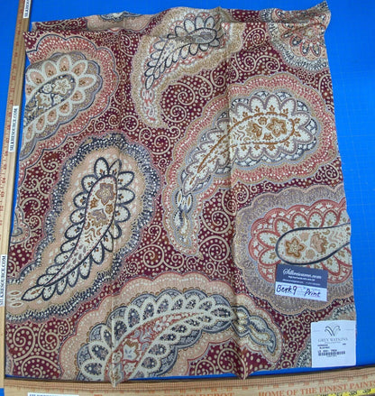 22 Berkbox9 Length Scalamandre Print 27x27 Inches Hamadan Blue/red