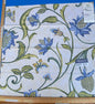 23a Berkbox9 Length Scalamandre Print 27x27 Inches Saner On Blue On Cream