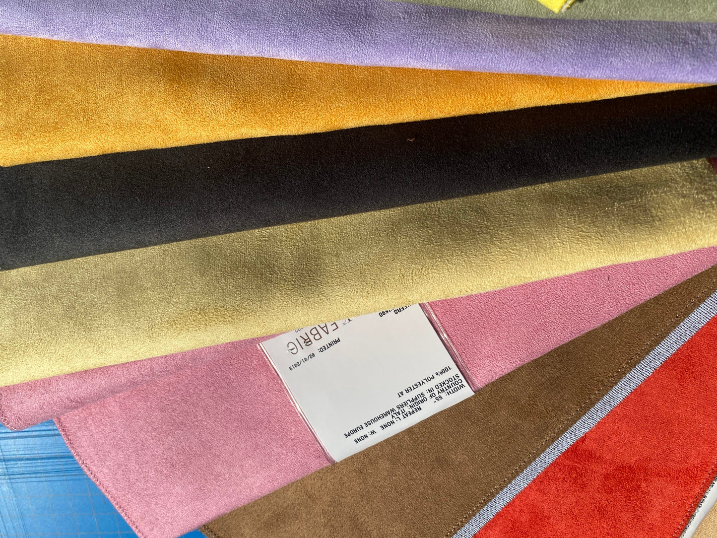 1 Berkbox105 Square Scalamandre Aldeco Thara Island Faux Leather Solid Polyester - 16 Pieces with different colors 13"width 26" Long