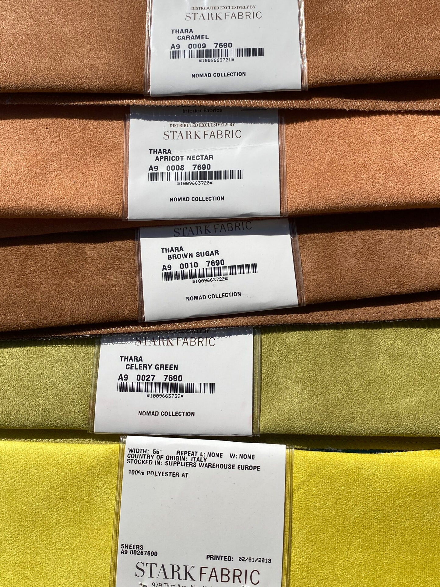 1 Berkbox105 Square Scalamandre Aldeco Thara Island Faux Leather Solid Polyester - 16 Pieces with different colors 13"width 26" Long