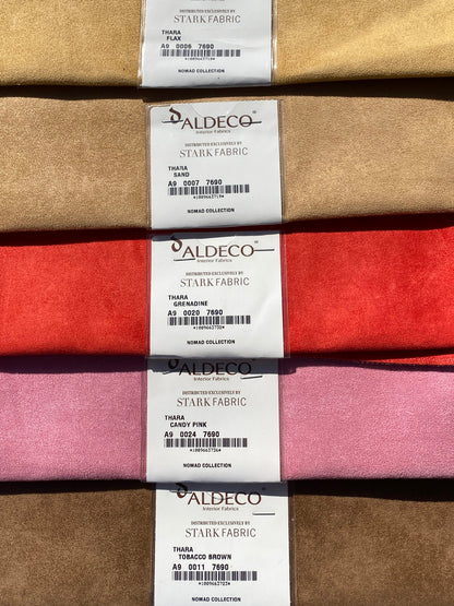 1 Berkbox105 Square Scalamandre Aldeco Thara Island Faux Leather Solid Polyester - 16 Pieces with different colors 13"width 26" Long