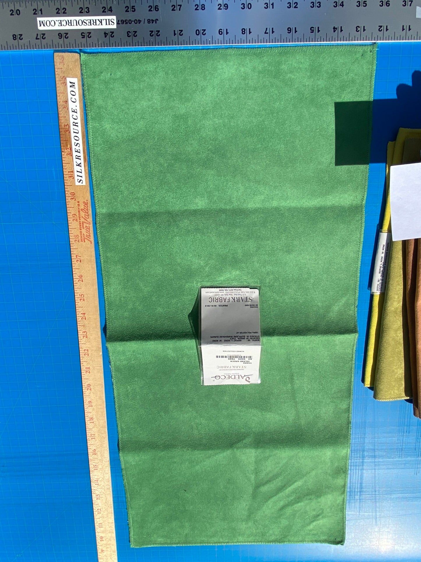 1 Berkbox105 Square Scalamandre Aldeco Thara Island Faux Leather Solid Polyester - 16 Pieces with different colors 13"width 26" Long