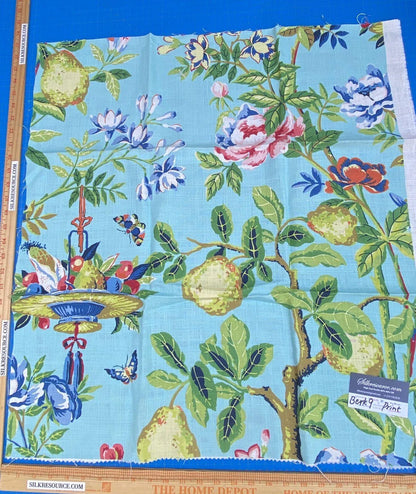 27a Berkbox9 Length Scalamandre Print 29x29 Inches Shantung Garden