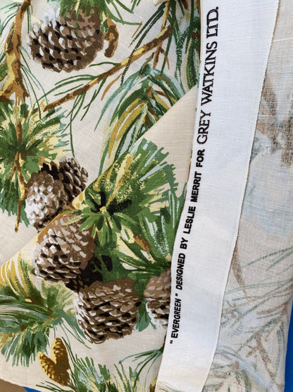 12 BerkBox95 Printed Fabrics by Scalamandre Square Evergreen Blue Print MSRP USD 441/yard