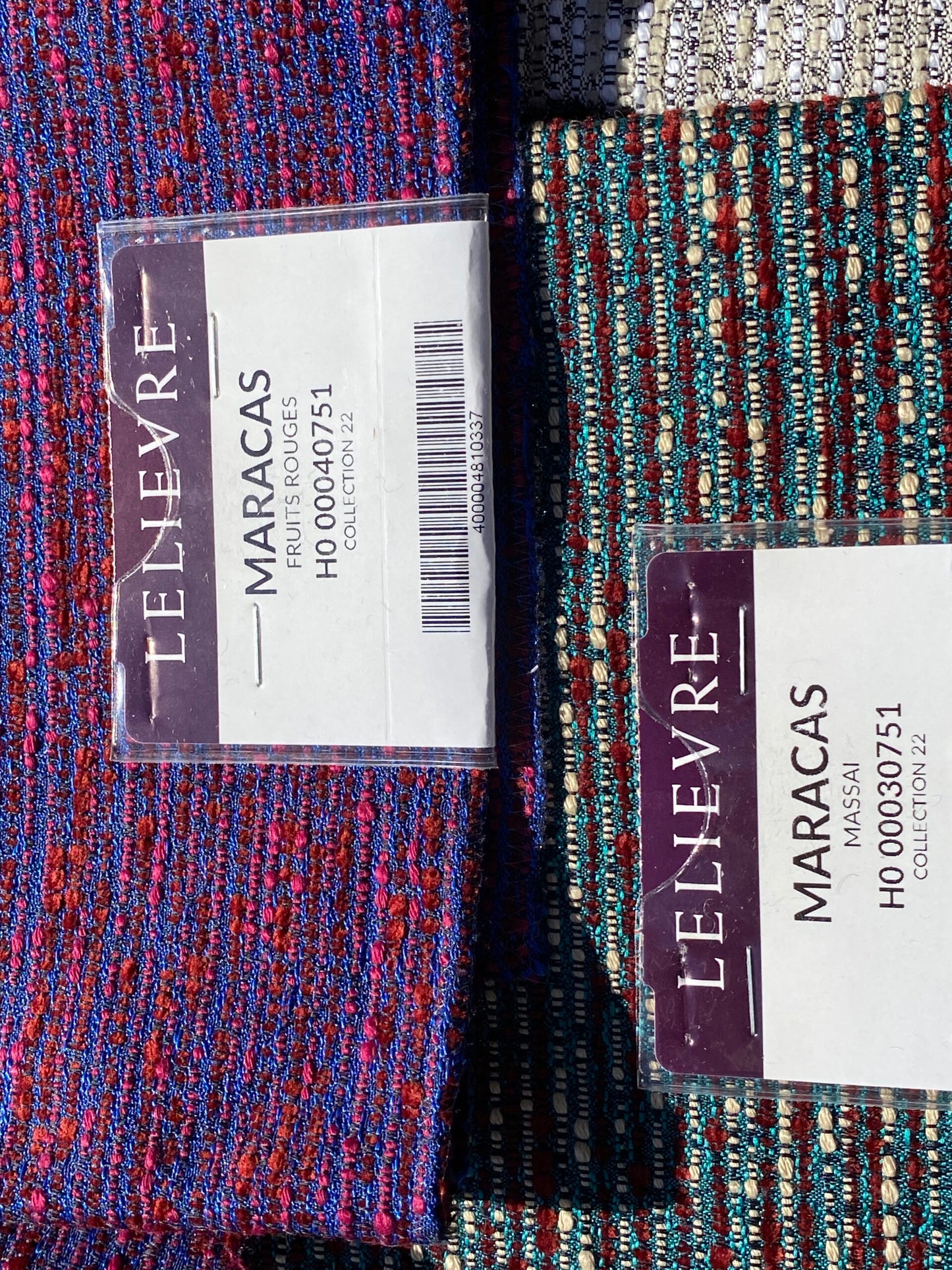 2 Berkbox105 Square Scalamandre Lelievre Paris Maracas Strie Small Scale Texture – 9 Pieces with different colors 26″width 26″ Long