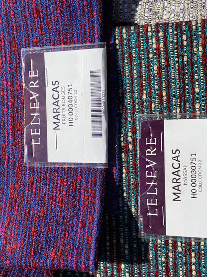 2 Berkbox105 Square Scalamandre Lelievre Paris Maracas Strie Small Scale Texture – 9 Pieces with different colors 26″width 26″ Long